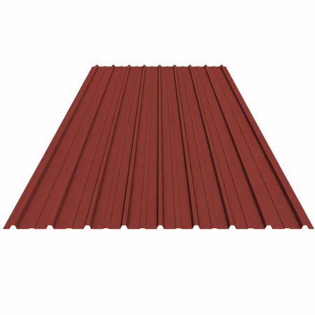 Tabla cutata vopsita 0.25 x 910 x 2000 mm, 10mm inaltime cuta (Rosu RAL 3011)
